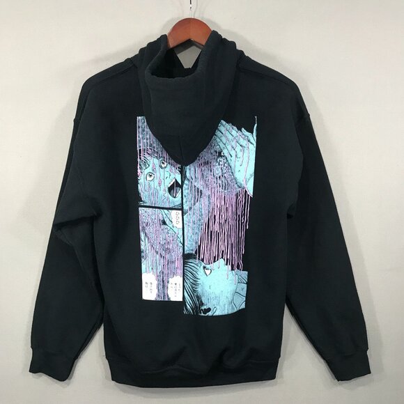 Junji Ito Glyceride Sweatshirt Adult Medium Black Pullover Hoodie Graphic Print - Picture 2 of 12